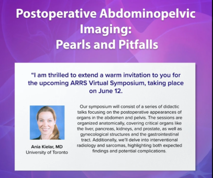 ARRS Postoperative Abdominopelvic Imaging: Pearls and Pitfalls